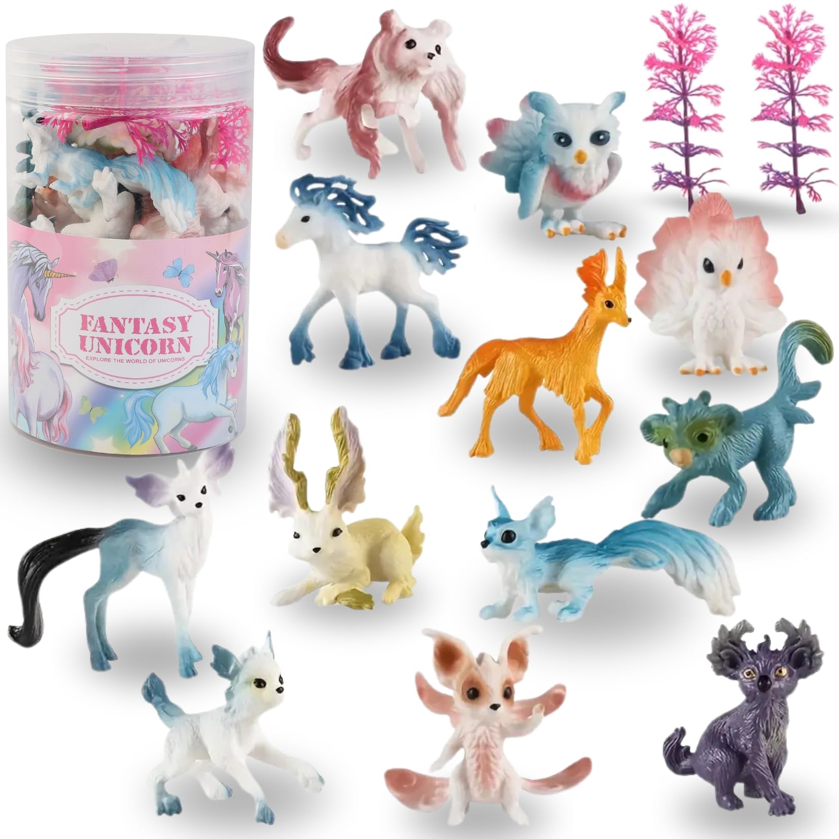 Amazon.com: Liberty Imports 12 Pack Fantasy Creatures Figurines